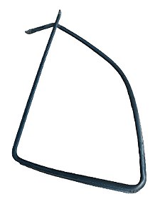 BORRACHA EXTERNA VIDRO PORTA DIANTEIRA ESQUERDA | FREELANDER 25L 2004