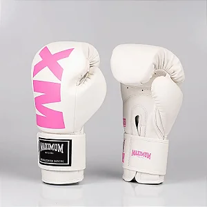 Luva Branca & Rosa Maximum MXM Power Face