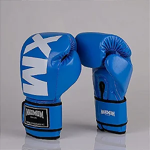 Luva Azul & Branco Maximum MXM Power Face
