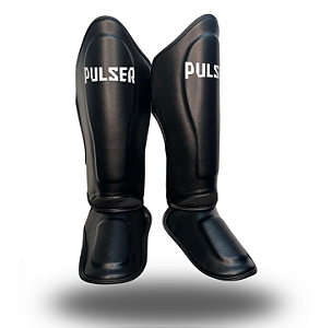 Caneleira Preta Muay Thai Kickboxing MMA Minimal Pulser