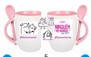 caneca rosa meme Tai