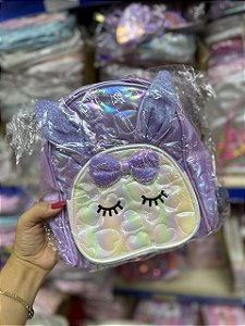 mochila infantil lilas