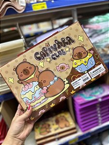 Estojo de pintura capivara marrom