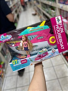 Lancha com boneca fun