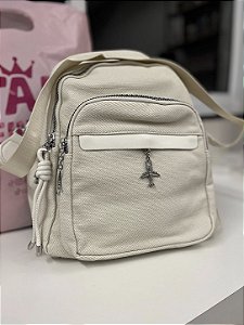 Bolsa mochila cor Off-white