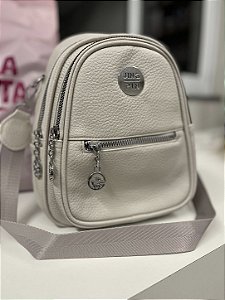 Bolsa mochila bege