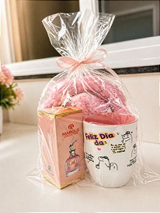 kit dia das mães caneca com as frases