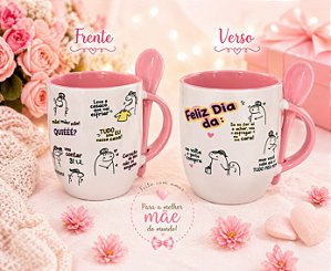 caneca dia das mães frases das mães