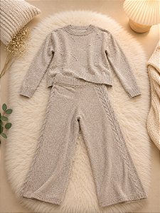 Conjunto feminino bege