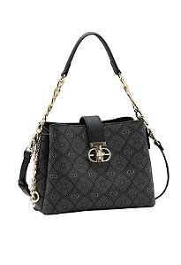 Bolsa Feminina com 2 opções de alças Monograma Pontilhado