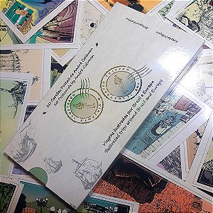 Livro/catálogo de postais destacáveis - O Viajante Ilustrado - versão bilíngue