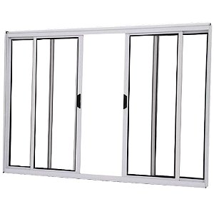 Janela Vitro 4 Folhas Alumínio Branco Modular