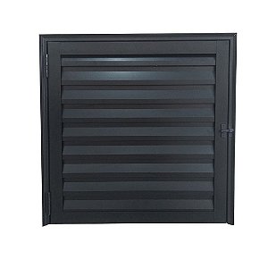 Portinhola Alçapão Abrigo Alumínio Preto 80 cm Linha Veneza