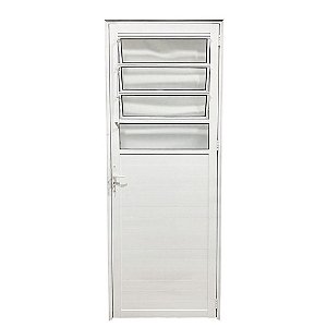 Porta Basculante Alumínio Branco Linha Veneza