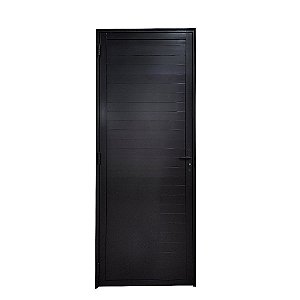 Porta Lambril de Alumínio Preto com Maçaneta Linha 25