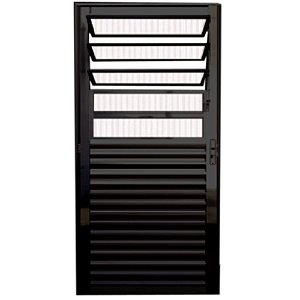 Porta Basculante Alumínio Preto Linha 25