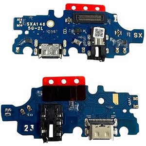Conector de Carga USB com Microfone Compatível Samsung Galaxy A14 5G A146 Turbo CI Envio Rápido