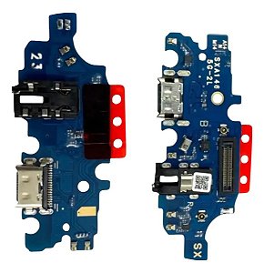 Placa Conector de Carga USB Compatível Galaxy A14 5G SM-A146M/DS Dock Microfone Turbo