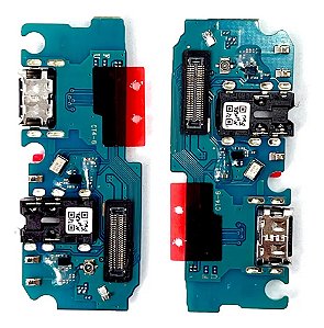 Placa de Carga Conector Dock Compatível Samsung A12 M12 Turbo USB Microfone