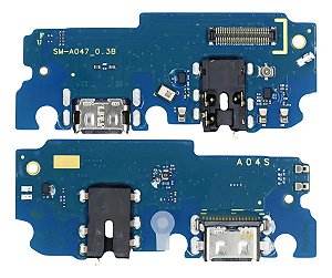 Placa de Carga Conector Microfone Compatível Galaxy A04s A047 Turbo USB