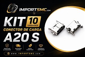 Kit 10x Conector De Carga Tipo C Samsung A20s A21 Moto K41s K61 E7 Power E20 E30 E40 G50 ImportSMC