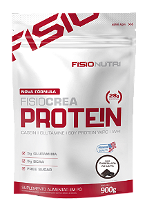 Whey Protein com Glutamina (Fisio Crea Protein) 900g - Fisionutri