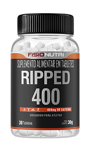 Cafeína com Cromo e Colina (Ripped) 400mg - Fisionutri