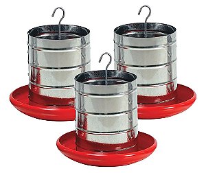 Comedouro Tubular Galvanizado Aves 3kg