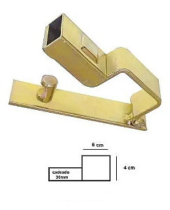 TRAVA PORTAO PORTA CADEADO N03 4,0X6,0 TRAVOFIX