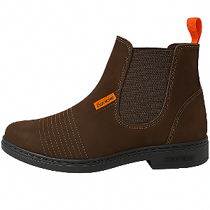 Bota Masculina de Couro Legítimo Marrom