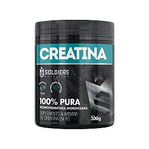 Creatina 100% Pura Monohidratada Pote (300g) Soldiers Nutrition
