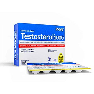 Suplemento de Testosterona Testosterol 1000 (30 Cáps) Inove Nutrition