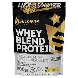 Whey Blend Protein Concentrado e Isolado (900g) Soldiers Nutrition