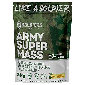 Hipercalórico Army Super Mass (3Kg) Soldiers Nutrition