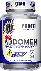 Pro Abdomen Super Termogênico 420mg de Cafeína (60 Cáps.) Profit Labs