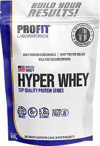 Hyper Whey Isolado + Concentrado Sem Glúten (900g) Profit Labs