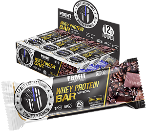 Whey Protein Bar 13g de Proteína Caixa (12 Uni.) Profit Labs