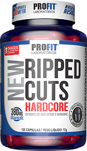 Ripped Cuts Hardcore Extrato de Chá Verde e Gengibre 380mg de Cafeína - Profit