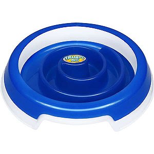 DUPLICADO - COMEDOURO TRUQYS PETS SLOW FOOD - AZUL