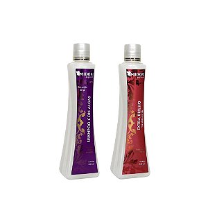 KIT MIDORI DIA A DIA: SHAMPOO COM ALGAS E CR EXTRA BRILHO MIDORI 500ML