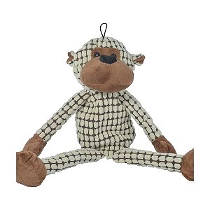 Macaco De Pelúcia P/Cães 50Cm Cinza