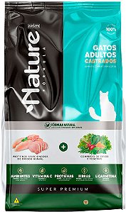Ração Nature Fórmula Super Premium Gatos Adultos Castrados