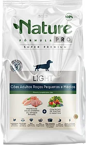Ração Nature Fórmula PRO LIGHT Cães Adultos Raças Pequenas e Médias