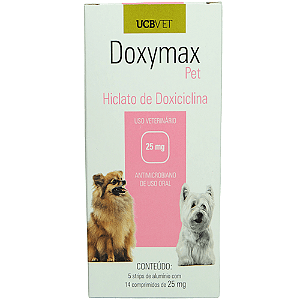 Doxymax Pet 25mg Cartela 14 Comprimidos