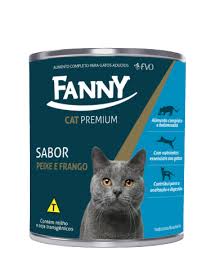 Ração Úmida em Lata Pate Fanny Cat Peixe E Frango 280gr