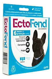 Ectofend Coleira Antiparasitaria Azul P 48cm
