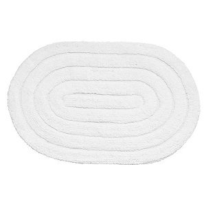 Tapete Multiuso Branco Oval 40cm x 60cm - Kapazi
