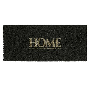Tapete de Entrada Capacho Vinil Home 30cm x 70cm Preto - Kapazi