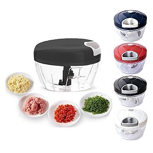 Mini Processador e Triturador de alimentos 3 lâminas multiuso