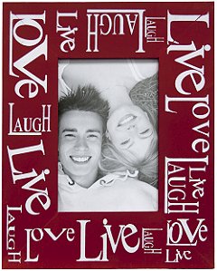 Porta Retrato Love Live Vermelho para Foto 10x15cm